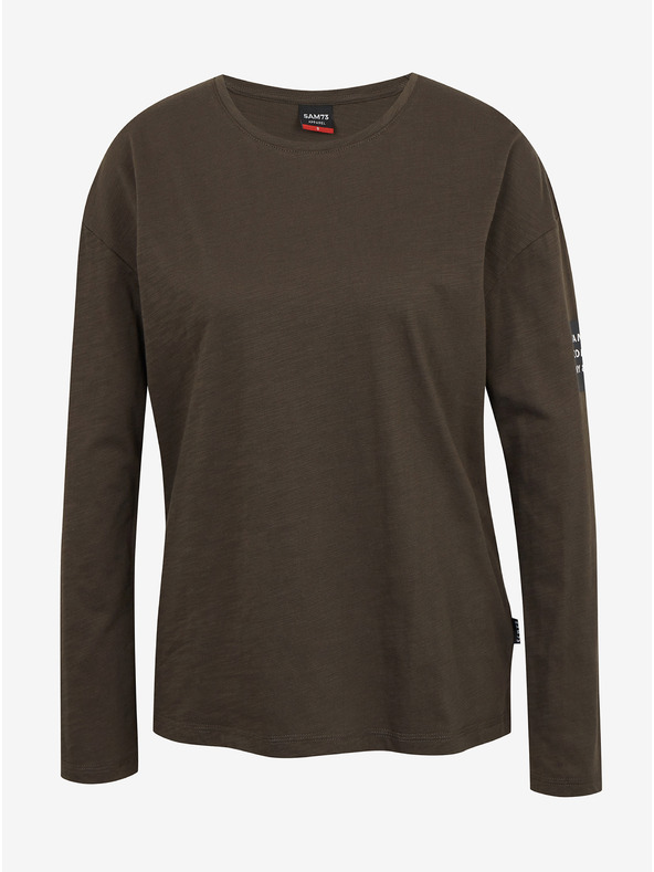 Sam 73 Khaki dámské tričko s dlouhým rukávem SAM 73 Ariasa