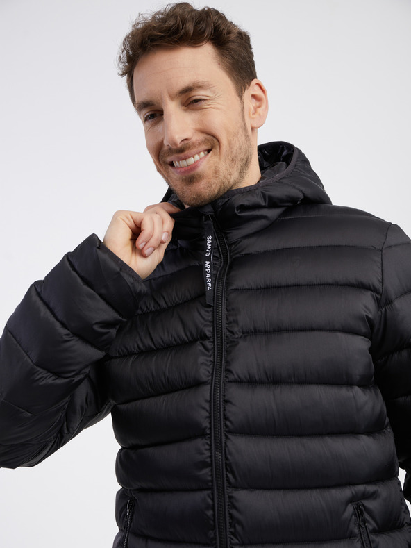 Sam 73 Černá pánská prošívaná bunda SAM 73 Spider