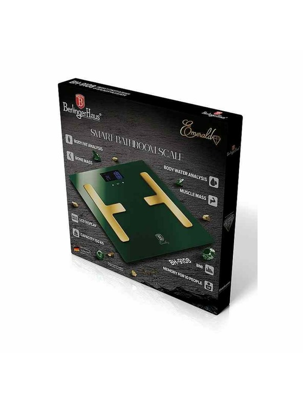 Berlingerhaus Osobní váha Smart s tělesnou analýzou 150 kg Emerald Collection BERLINGERHAUS