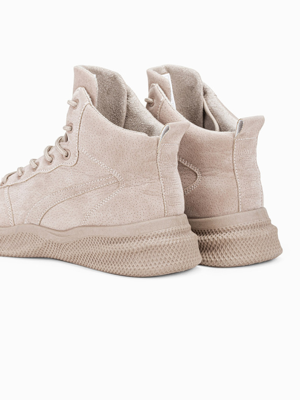 Ombre Clothing Béžové pánské zimní boty pohorky T380