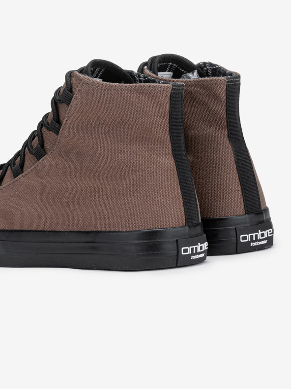 Ombre Clothing Černo-hnědé pánské sneakers boty Ombre Clothing T378