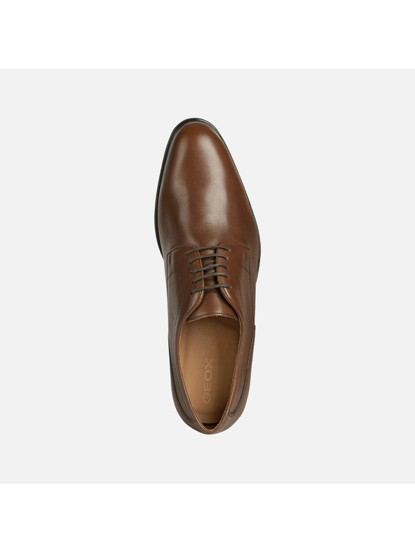 Geox Hnědá pánská společenská obuv Geox Iacopo