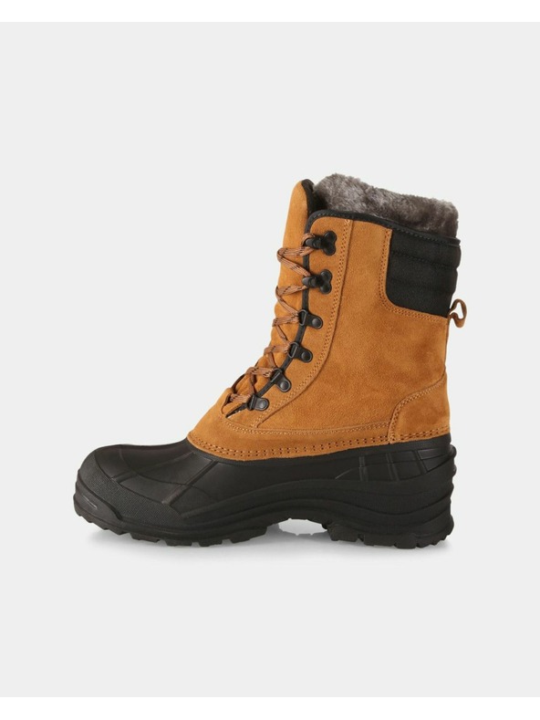 Kilpi Zimní zateplená nepromokavá obuv Kilpi ANTARTIC HIGH WP-M Hnědá