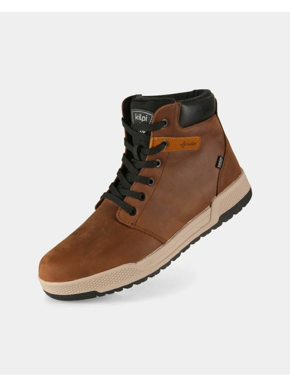 Kilpi Pánská volnočasová sportovní obuv Kilpi LOMAR HIGH WP-M Hnědá