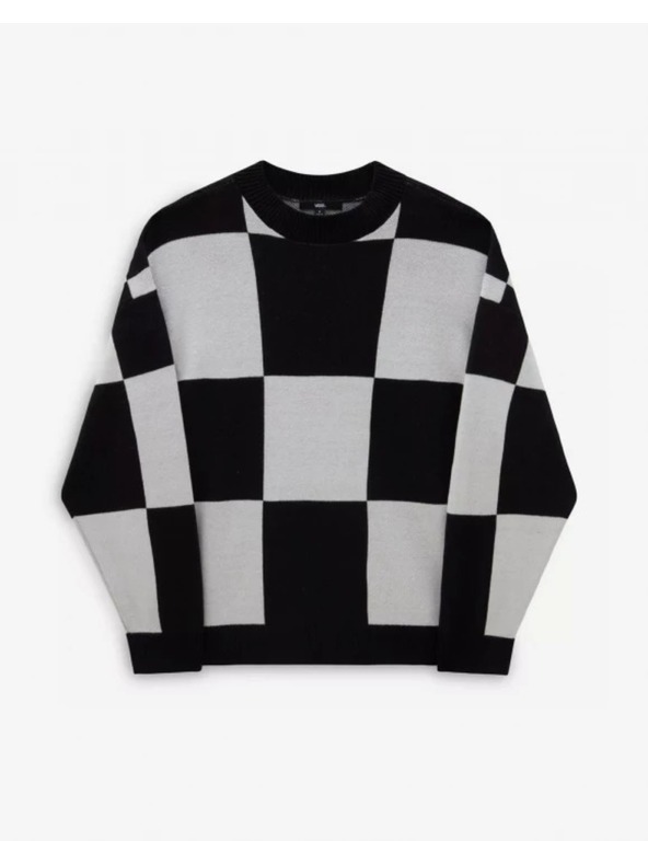 Vans Dámsky čierno biely sveter Vans Wortex Sweater Black/Marshmllw
