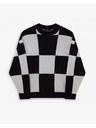 Vans Dámsky čierno biely sveter Vans Wortex Sweater Black/Marshmllw