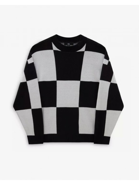 Vans Dámsky čierno biely sveter Vans Wortex Sweater Black/Marshmllw