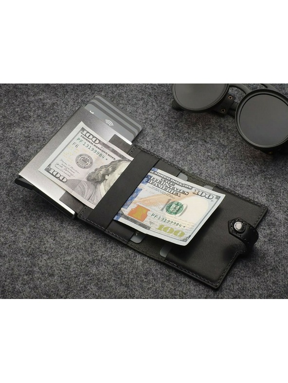 Pularys Pánská kožená peněženka Pularys Easy Wallet černá