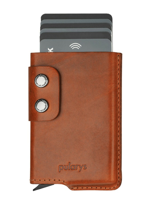 Pularys Pánská kožená peněženka Pularys Funky světle hnědá