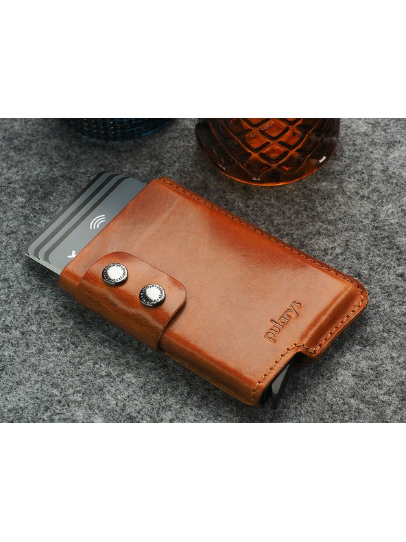 Pularys Pánská kožená peněženka Pularys Funky světle hnědá