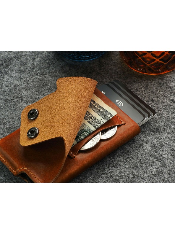 Pularys Pánská kožená peněženka Pularys Funky světle hnědá