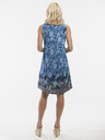 Orientique Modré dámské oboustranné vzorované šaty Orientique