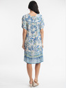 Orientique Světle modré dámské květované šaty Orientique Rhodes