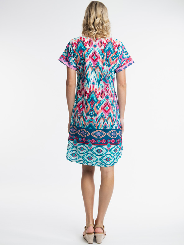 Orientique Tyrkysové dámské oboustranné šaty Orientique Izmir