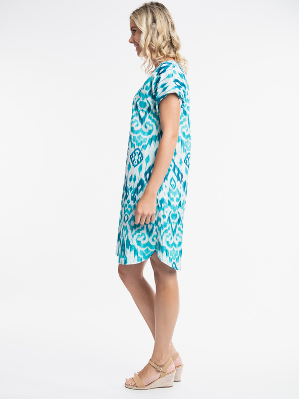 Orientique Tyrkysové dámské oboustranné šaty Orientique Izmir