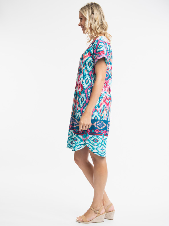 Orientique Tyrkysové dámské oboustranné šaty Orientique Izmir