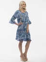 Orientique Modré dámské vzorované šaty Orientique