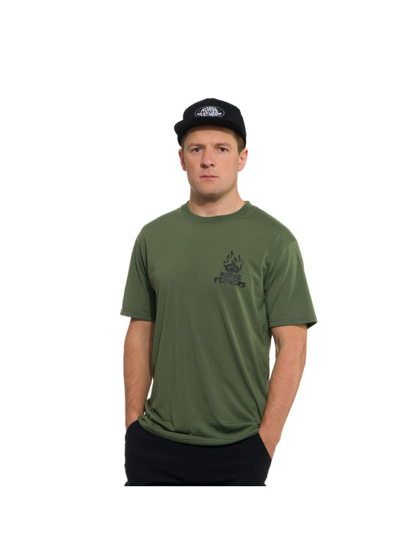 Horsefeathers Pánské funkční tričko zelené HORSEFEATHERS