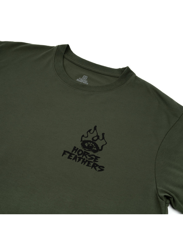 Horsefeathers Pánské funkční tričko zelené HORSEFEATHERS