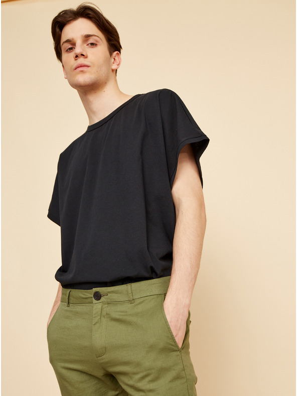 ZOOT.lab Zelené pánské lněné kraťasy ZOOT.lab Gavin