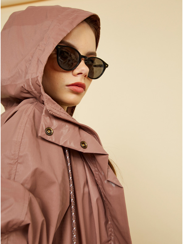 ZOOT.lab Hnědá dámská metalická parka ZOOT.lab Hayley