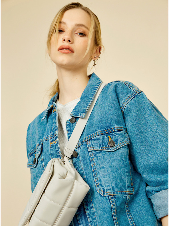 ZOOT.lab Bílý dámský oversize svetr ZOOT.lab Morgan