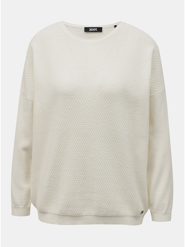 ZOOT.lab Bílý dámský oversize svetr ZOOT.lab Morgan