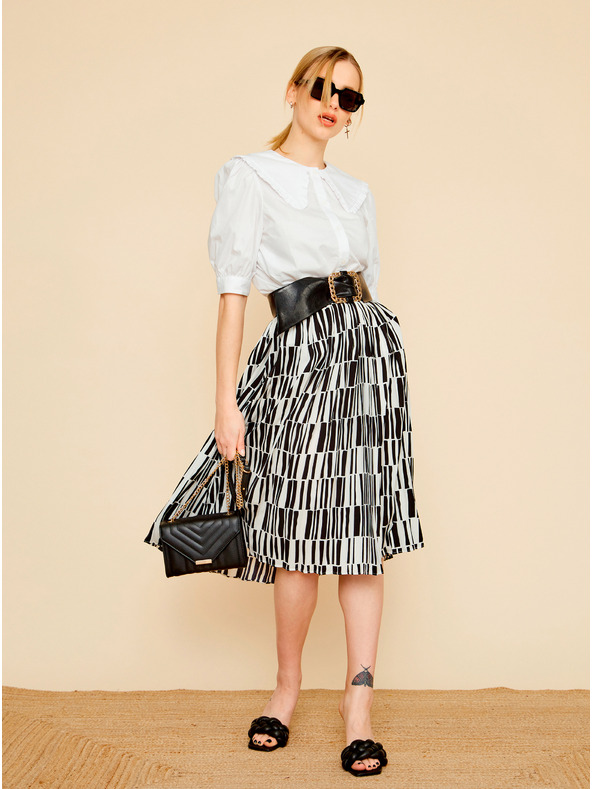 ZOOT.lab Černo-bílá vzorovaná sukně ZOOT.lab Sylvie