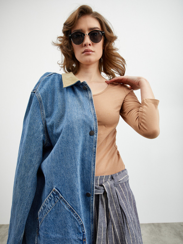 ZOOT.lab Šedomodré dámské pruhované kraťasy ZOOT.lab Julette