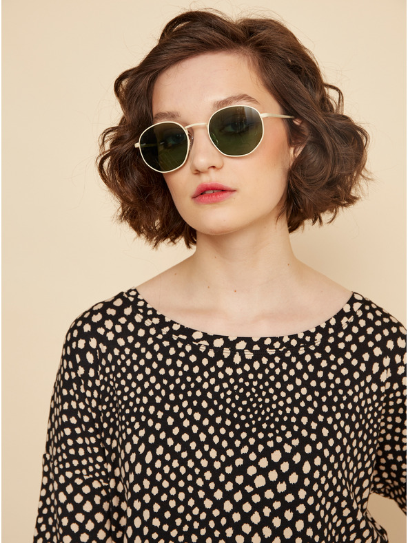 ZOOT.lab Béžovo-černé dámské vzorované tričko ZOOT.lab Normandie