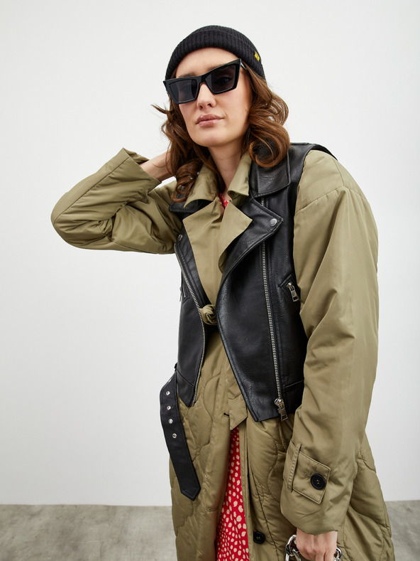 ZOOT.lab Béžovo-červené dámské vzorované tričko ZOOT.lab Normandie