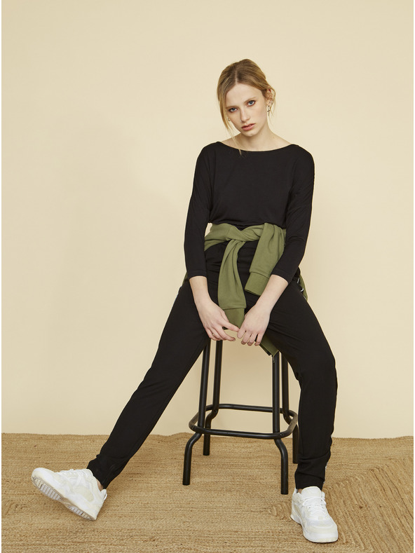 ZOOT.lab Černé dámské kalhoty s proužkem ZOOT Baseline Xenia