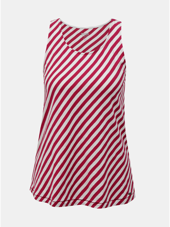 ZOOT.lab Bílo-vínové dámské pruhované tílko ZOOT.lab Joelle