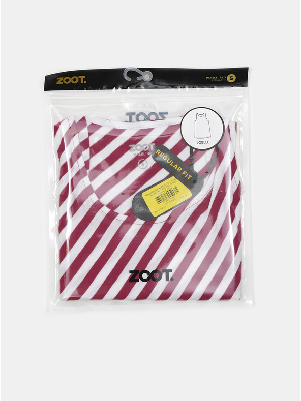 ZOOT.lab Bílo-vínové dámské pruhované tílko ZOOT.lab Joelle