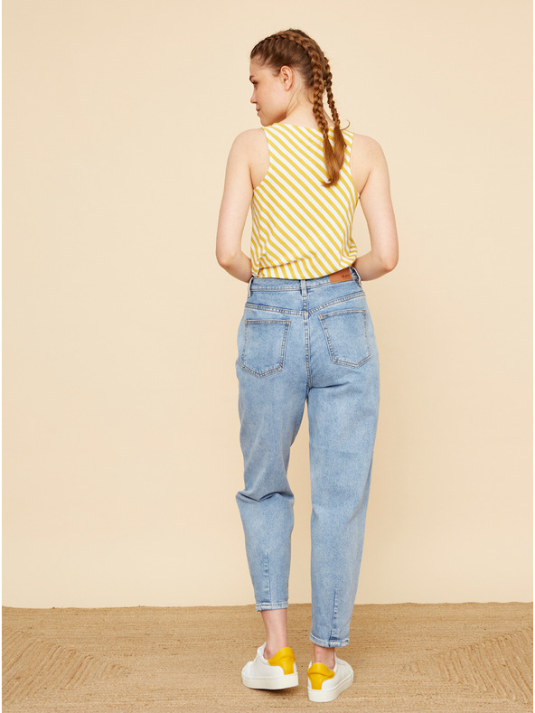 ZOOT.lab Žluto-bílé dámské pruhované tílko ZOOT.lab Joelle