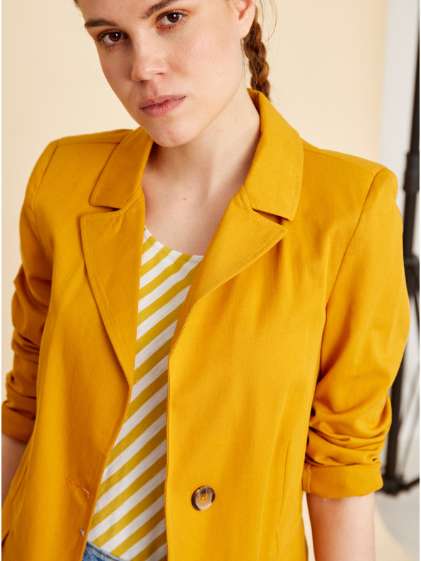 ZOOT.lab Žluto-bílé dámské pruhované tílko ZOOT.lab Joelle