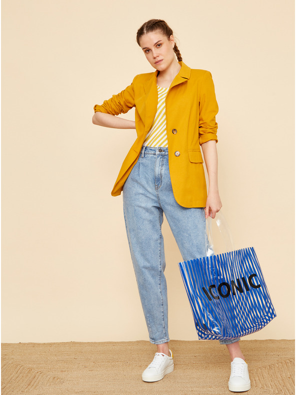 ZOOT.lab Žluto-bílé dámské pruhované tílko ZOOT.lab Joelle