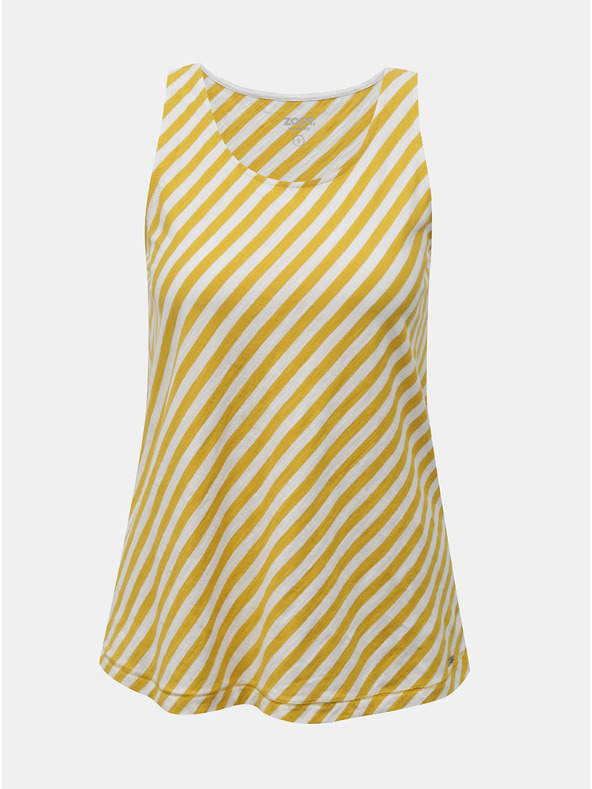 ZOOT.lab Žluto-bílé dámské pruhované tílko ZOOT.lab Joelle