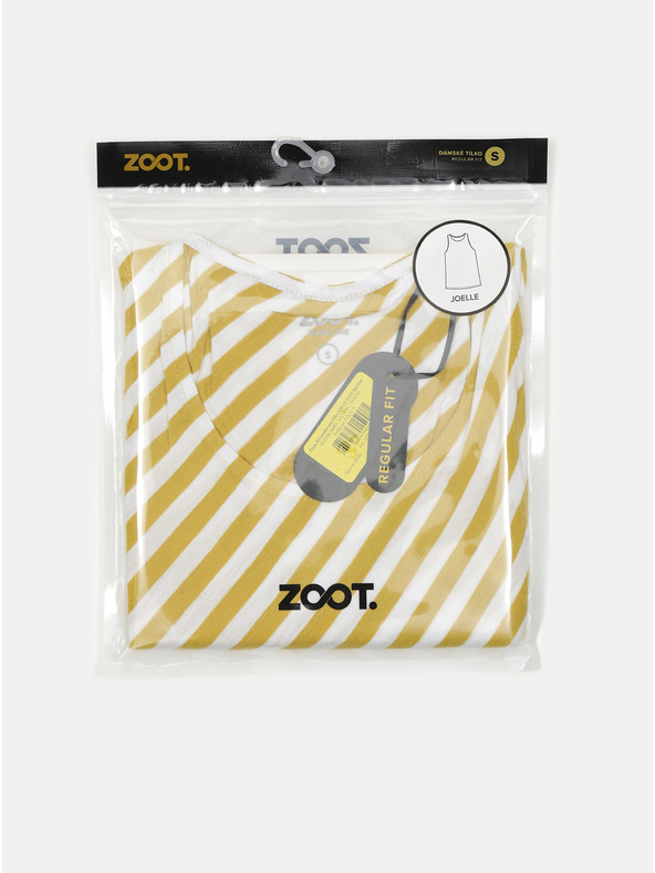 ZOOT.lab Žluto-bílé dámské pruhované tílko ZOOT.lab Joelle