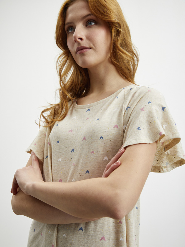 ZOOT.lab Béžové vzorované šaty ZOOT.lab Mahulena