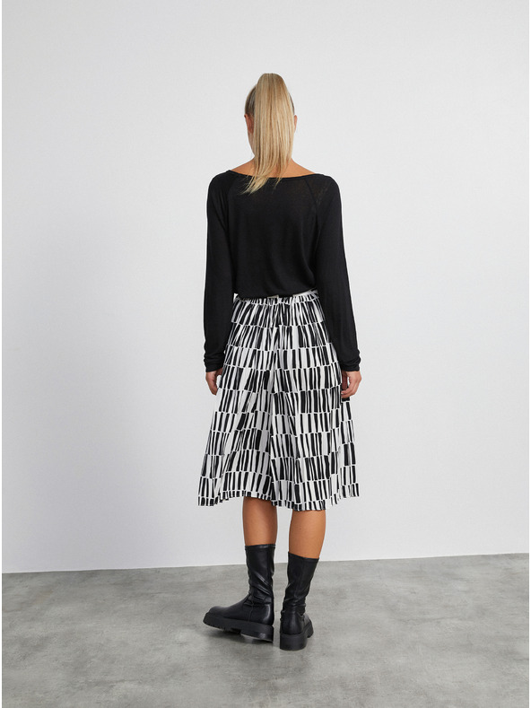 ZOOT.lab Černé dámské tričko s příměsí lnu METROOPOLIS by ZOOT.lab Elfie