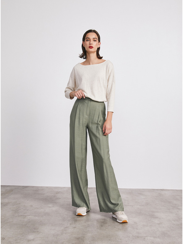 ZOOT.lab Béžové dámské žíhané tričko METROOPOLIS by ZOOT.lab Stella