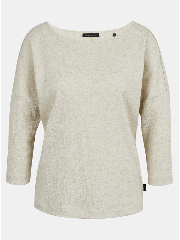 ZOOT.lab Béžové dámské žíhané tričko METROOPOLIS by ZOOT.lab Stella