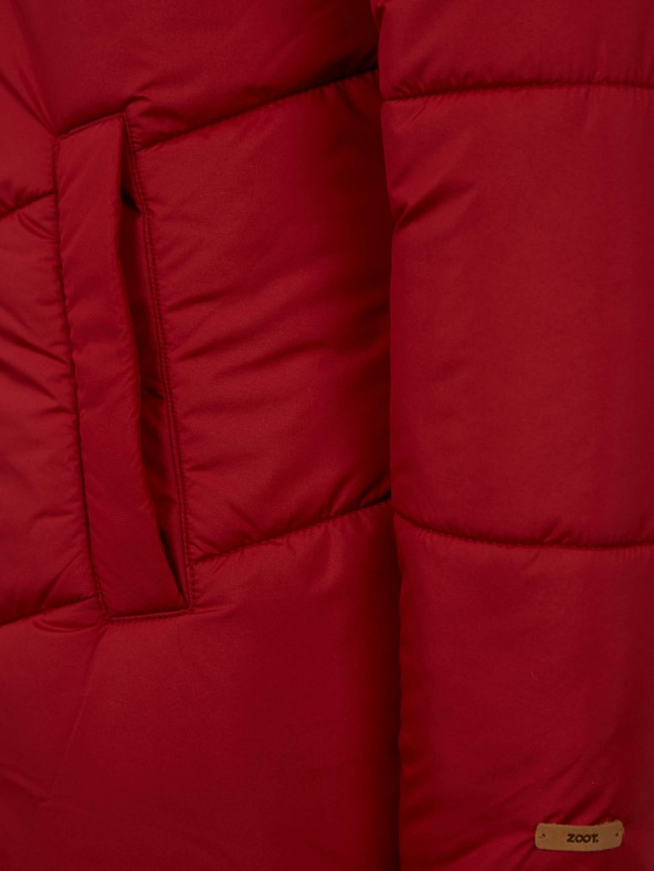 ZOOT.lab Červený dámský prošívaný kabát ZOOT.lab