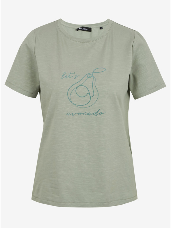 ZOOT.lab Světle zelené dámské tričko s potiskem ZOOT.lab Elvira
