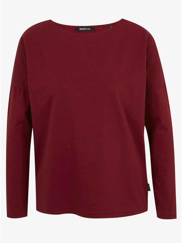 ZOOT.lab Červené dámské basic tričko s dlouhým rukávem ZOOT.lab Evana
