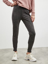 ZOOT.lab Tmavě šedé dámské žíhané slim fit legíny na zip ZOOT.lab Calista