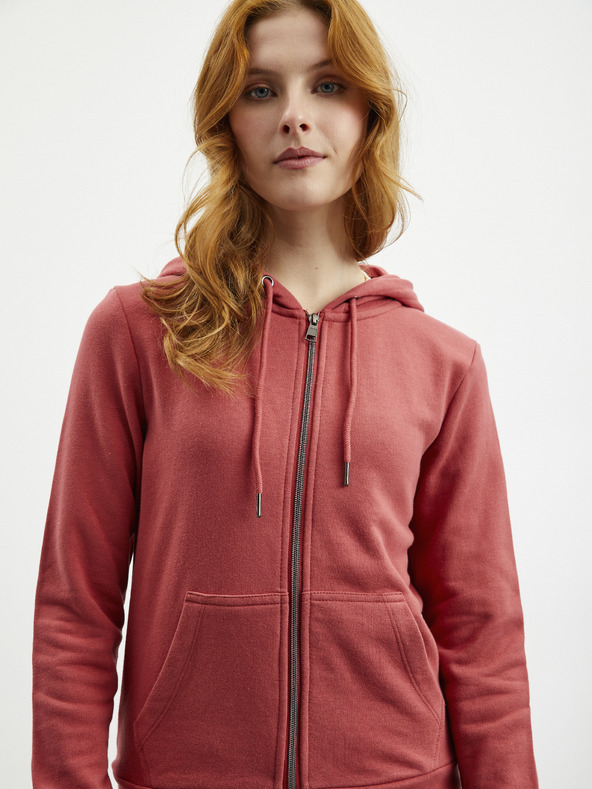 ZOOT.lab Korálová dámská mikina na zip s kapucí ZOOT.lab Laura