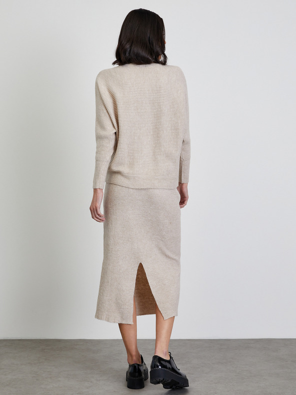 ZOOT.lab Béžový dámský žebrovaný svetr ZOOT.lab