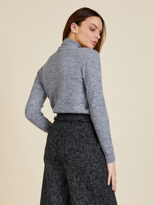 ZOOT.lab Šedý dámský žíhaný rolák ZOOT.lab